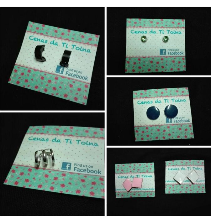 Bijuteria variada anéis e brincos