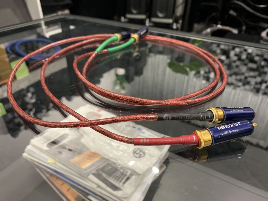 Hi-End Interkonekt NORDOST Heimdall RCA-RCA Długość 2x1m Sklep 7000zl