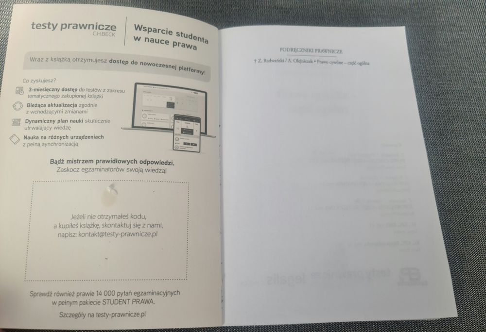 Książka Prawo Cywilne - część ogólna wydanie 16