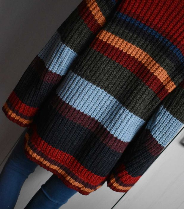 Sweter wełniany 42 XL XXL kardigan zasuwany wełna alpaka ciepły zimowy