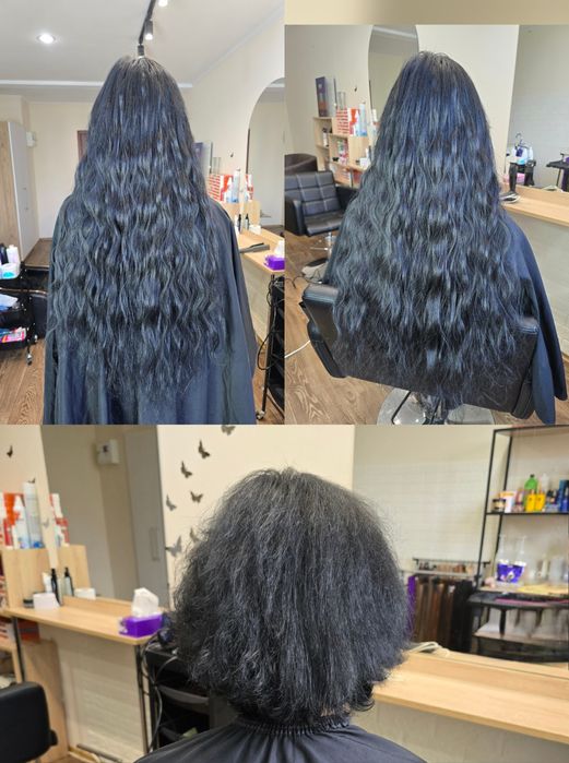 Нарощування  волосся,  кератин