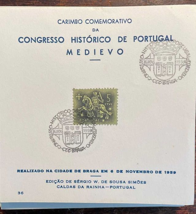 Lote de 140 Carimbos comemorativos editados por Sérgio W. De Sousa Simões de 1959 a 1976