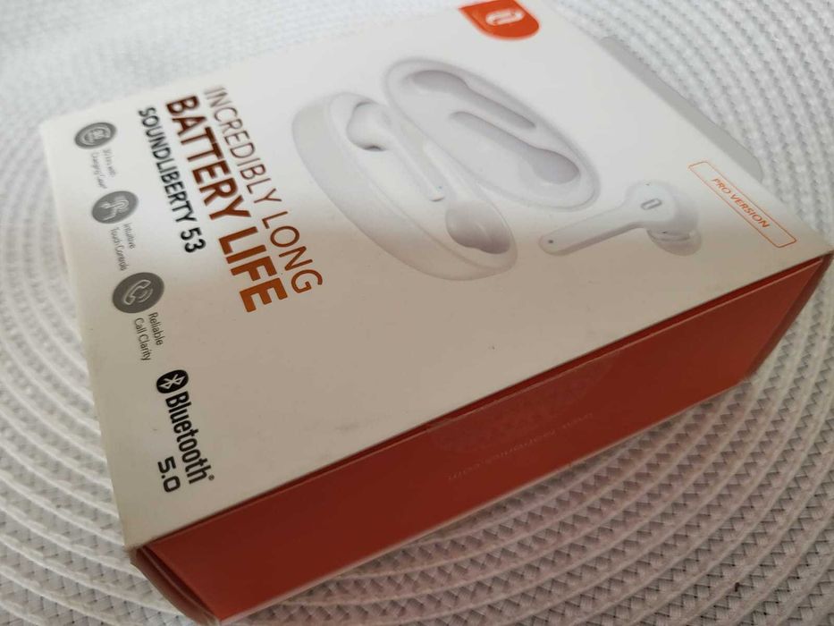 Słuchawki bezprzewodowe Taotronics SoundLiberty 53. Białe. dostawa GRATIS!