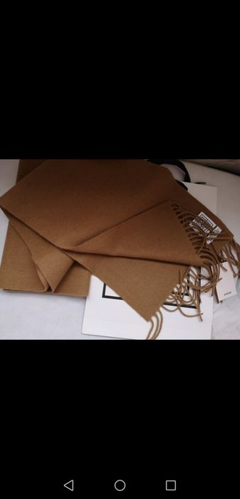 Шарф шерстяний Toteme сірий та кемел