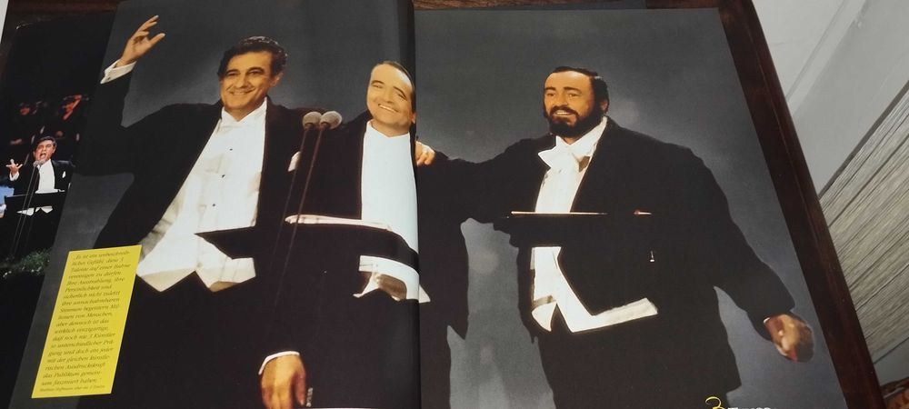 Programas concertos anos 80 Robbie Williams David Bowie e 3 Tenores