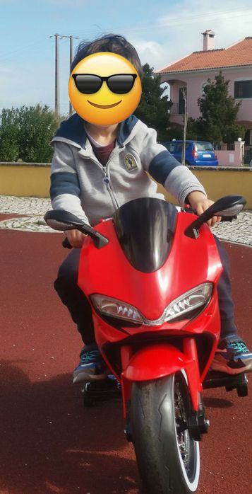 Moto Elétrica Criança 12v - Estilo Ducati