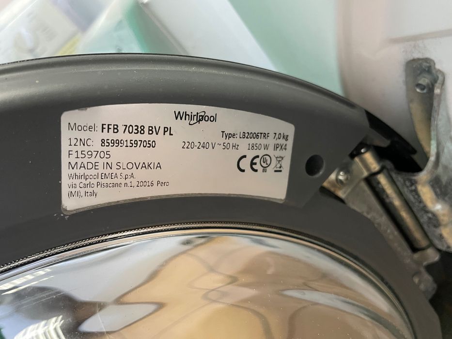 Whirlpool FFB7038BV z funkcją pary! Gwarancja + transport gratis