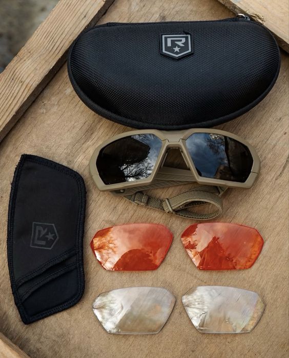 Revision ShadowStrike Coyote — Smoke + Clear, ballistic eyewear