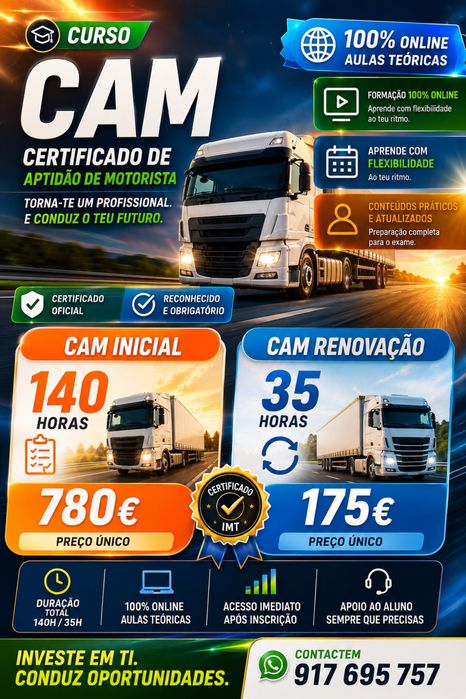 Curso CAM 140H ou Renovação