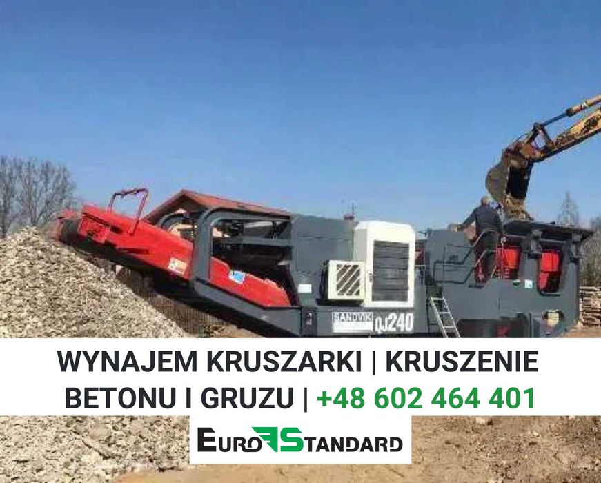 Kruszenie gruzu i betonu – mobilnie | Opole +70 km