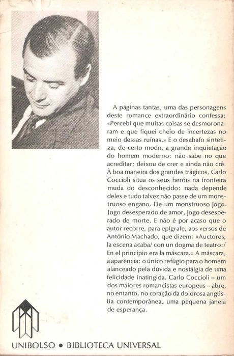 O jogo de Carlo Coccioli da Unibolso Biblioteca Universal