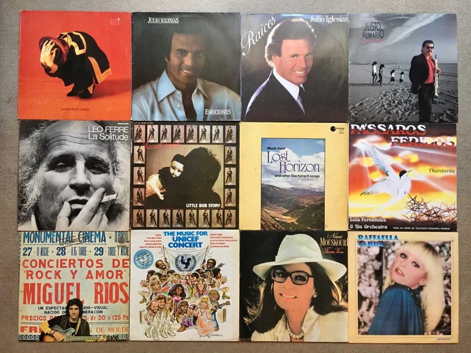 Discos vinil LP - 3€ cada - pop rock jazz portuguesa brasileira