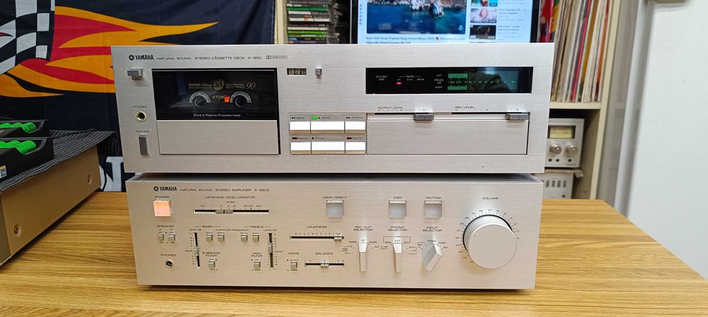 Кассетна дека  Yamaha K-950 (відео роботи перед покупкою ! )