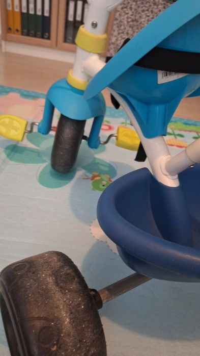 Triciclo Smoby com barra parental