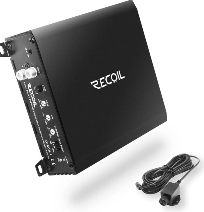 Підсилювач звуку в авто RECOIL D1600.1 КЛАСУ D