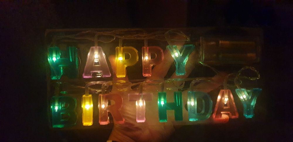 Napis led na urodziny