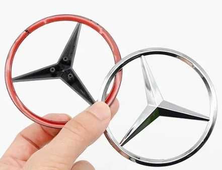 Emblema símbolo estrela vertical e de substituição capô Mercedes Benz