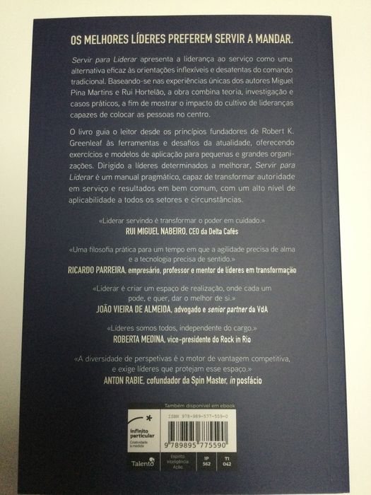 Servir para liderar. Miguel Pinal Martins. Rui Hortelão