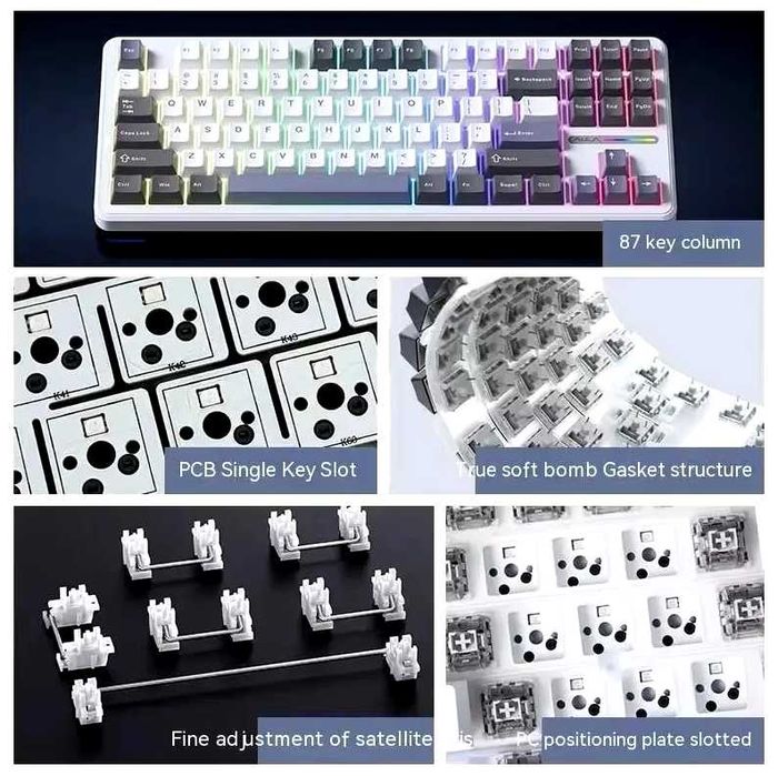 Безпровідна механічна клавіатура AULA F87 PRO Star Trek | НОВА