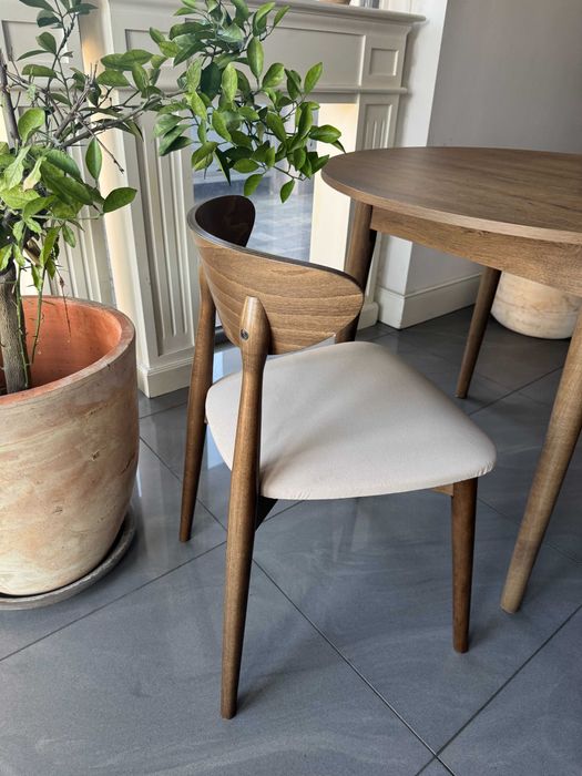 ZESTAW Stół FI 100 + 4x krzesło drewniane Oslo