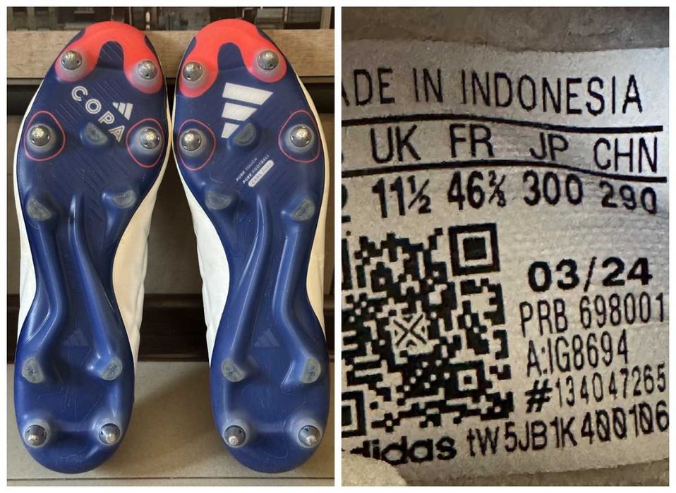 Элитные бутсы Adidas Copa Pure 2 Elite SG р-р EUR-46,5/45-30 см.