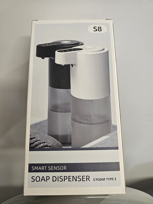 Automatyczny dozownik do mydła, do łazienki czarny