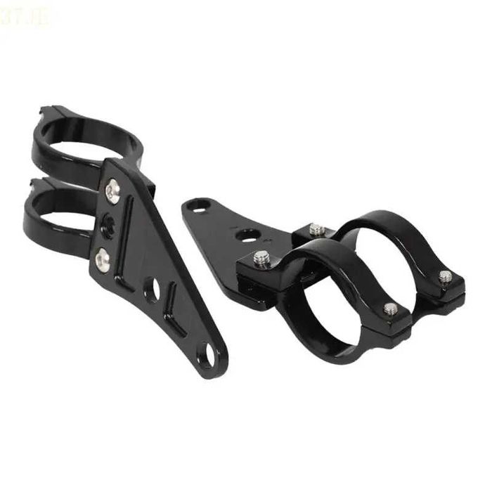 Suportes de Farol Universais 41 mm para Bainha - Alumínio Preto