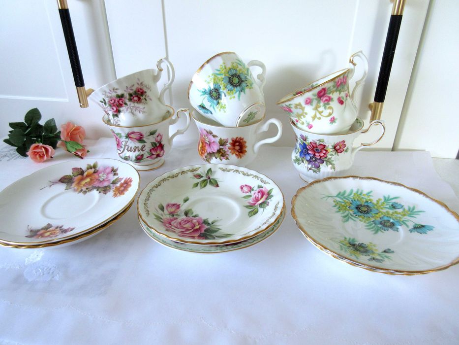 Filiżanka i spodek angielska porcelana