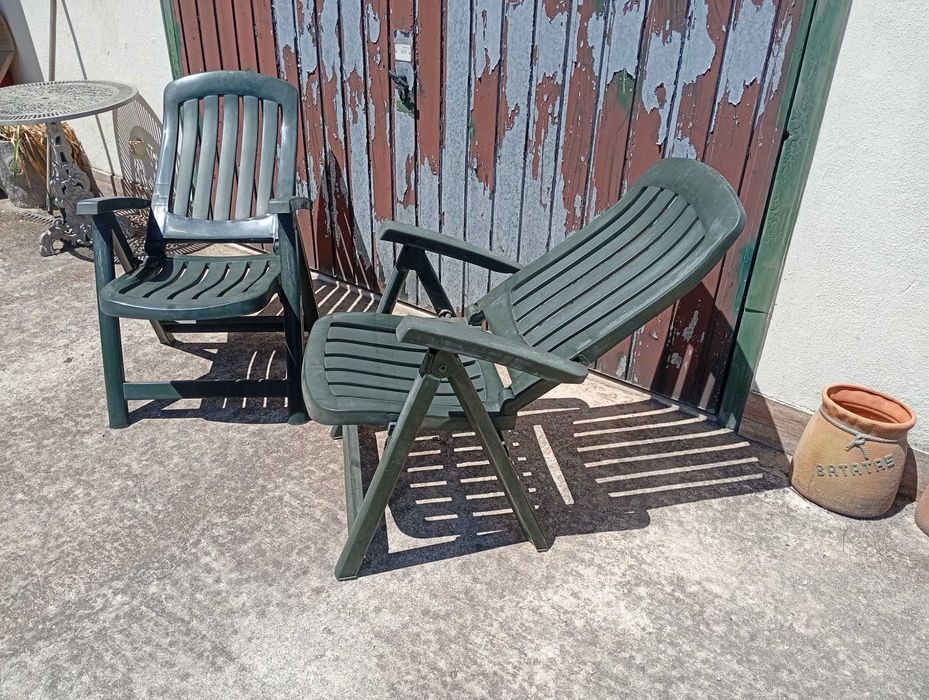 Conjunto de 2 X cadeira de praia / piscina dobrável - Preço para as duas cadeiras