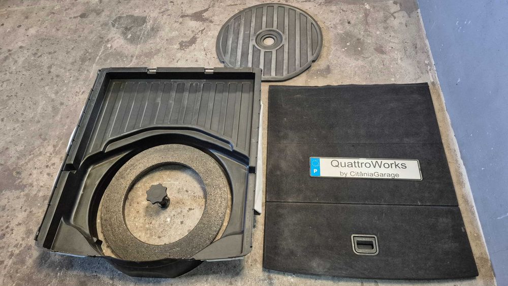 Conjunto Fundo Mala + Tapete + Tampas Original Audi A4 B6 B7 Avant 8E 2000 a 2008