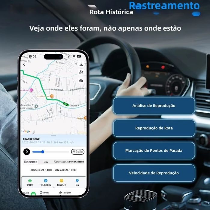 Localizador Traker GPS Autonomia 720 dias