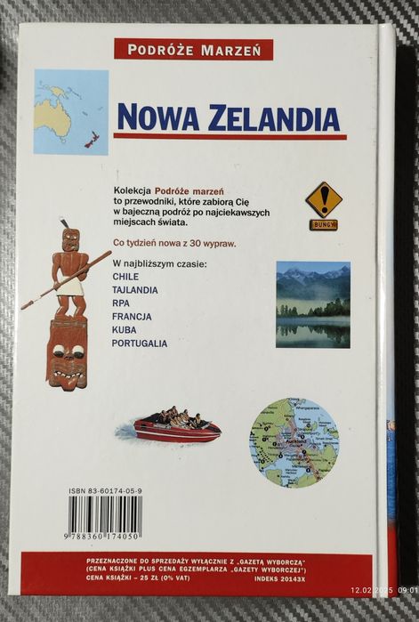 Książka z serii Podróże marzeń - Nowa Zelandia