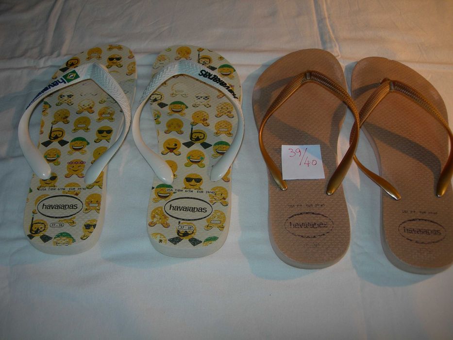 Havaianas.  Chinelos praia.