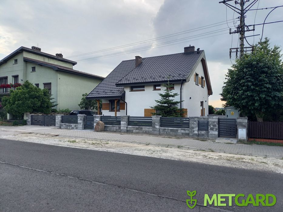 Murowanie płotu ogrodzenia modułowe JONIEC DREWBET STYROBUD