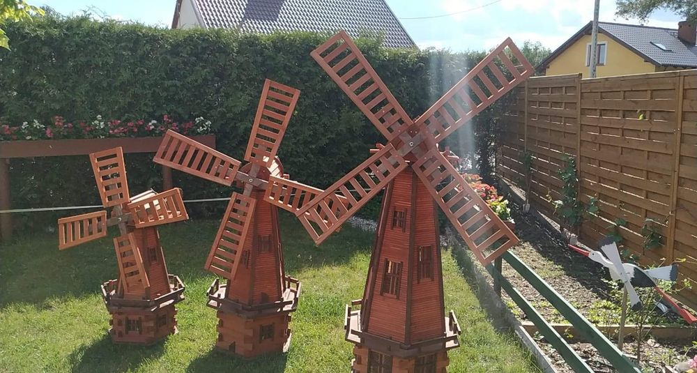 Wiatraki ogrodowe
