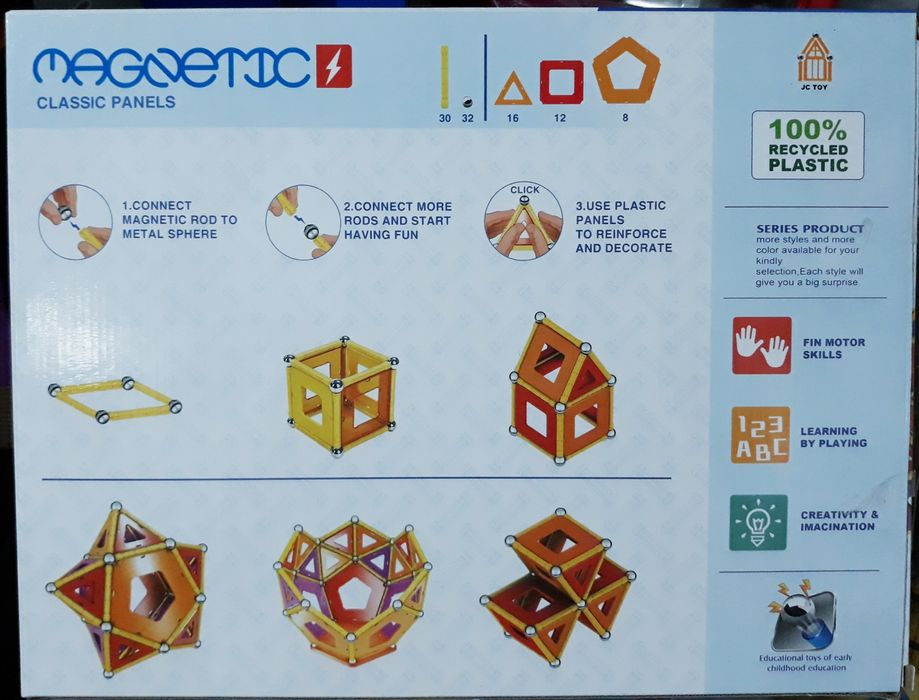 Магнитный конструктор  98 деталей