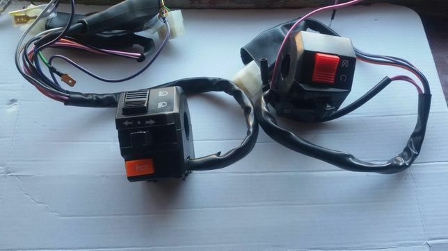 Ручки (блоки) пульты кнопок руля мотоцикл скутер мопед Альфа Дельта.