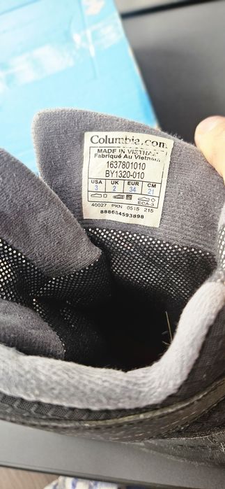 Сапожки сапоги зимние columbia 34р, 21 см
