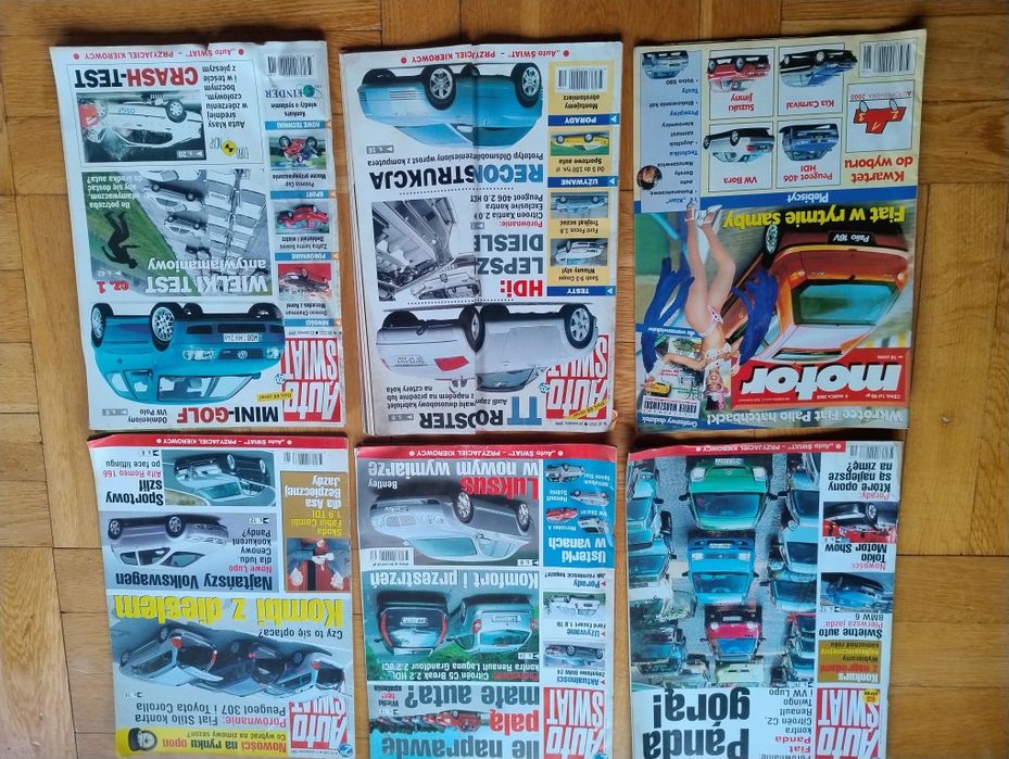Gazety, czasopisma Auto świat- 6szt 98-05r