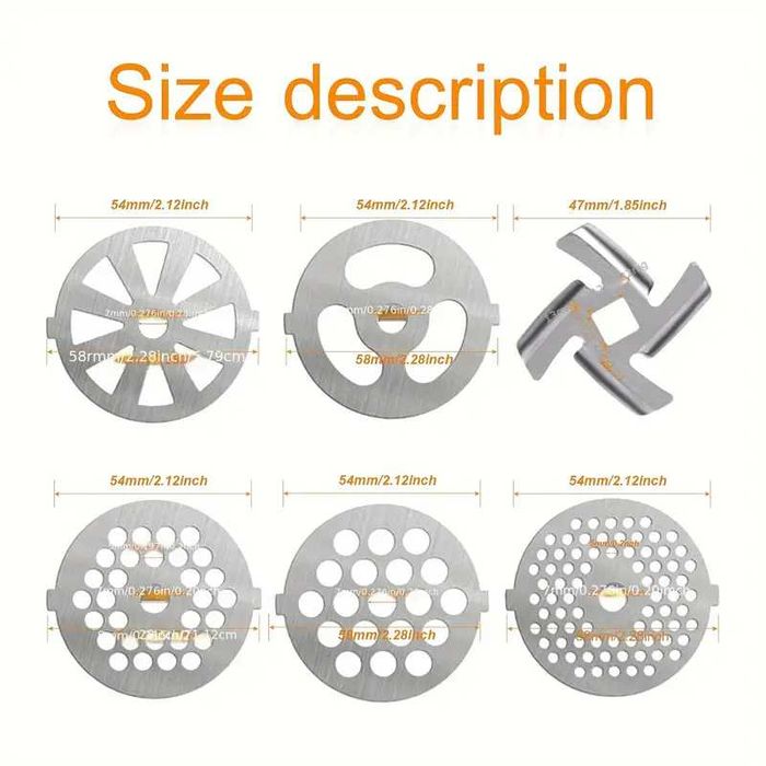 Acessórios para moedor de carne e outros