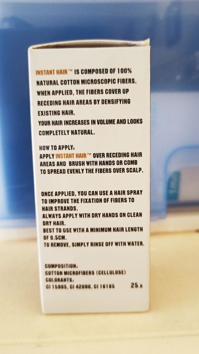 Pintura instantânea para cabelo