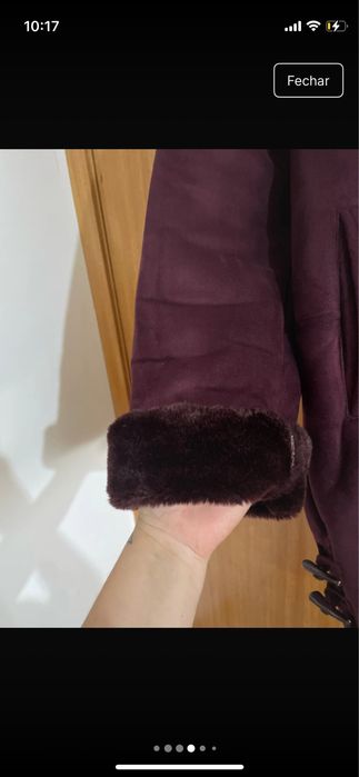Casaco Pelo roxo