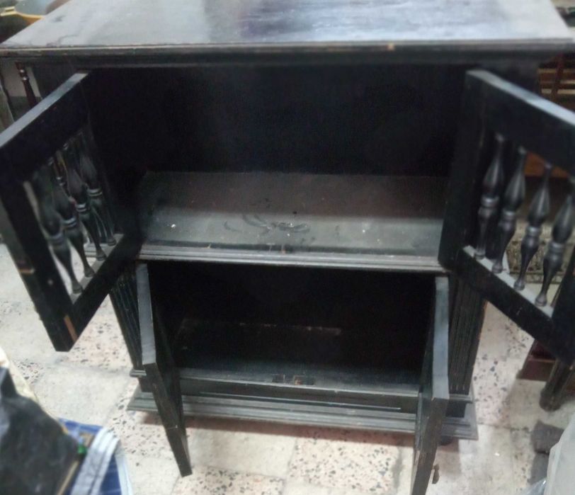 Móvel aparador ou de TV, sala, Preto, antigo