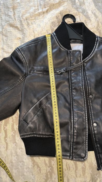 Бомбер з еко шкіри BERSHKA ТОРГ