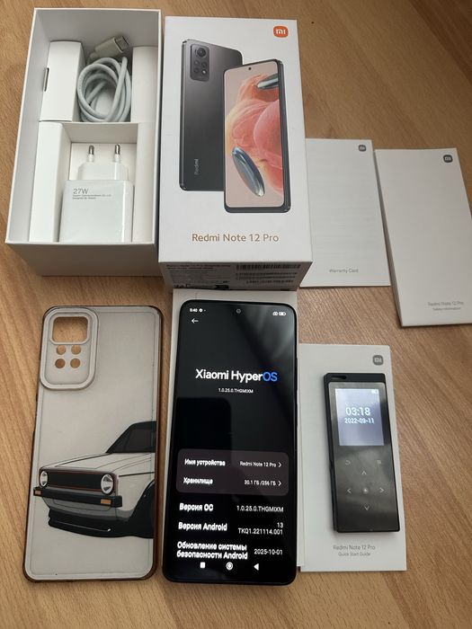 Xiaomi Redmi Note 12 Pro 8+8/256 Стан cупер,Комплект+mp3 плеер,Наложка