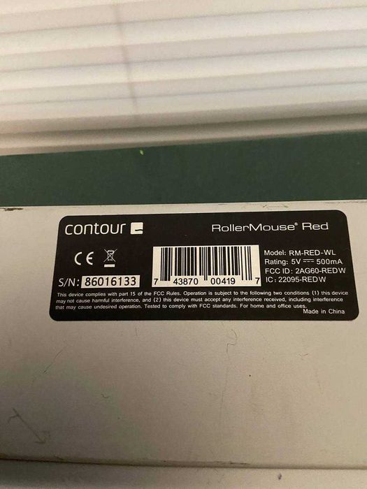 Contour Design RollerMouse Red Wireless — ергономічна бездротова миша