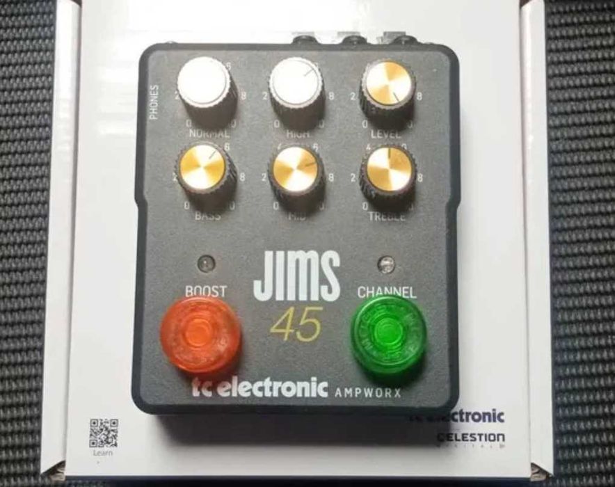 Vários pedais: Tc Eectronic Jims 45, Marshall 1959, Wampler Pinnacle, Blackstar HT Dual