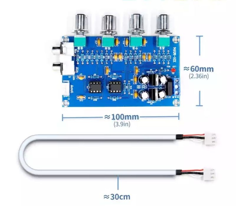 Предварительный усилитель. Темброблок, регулятор громкости. NE5532 ...