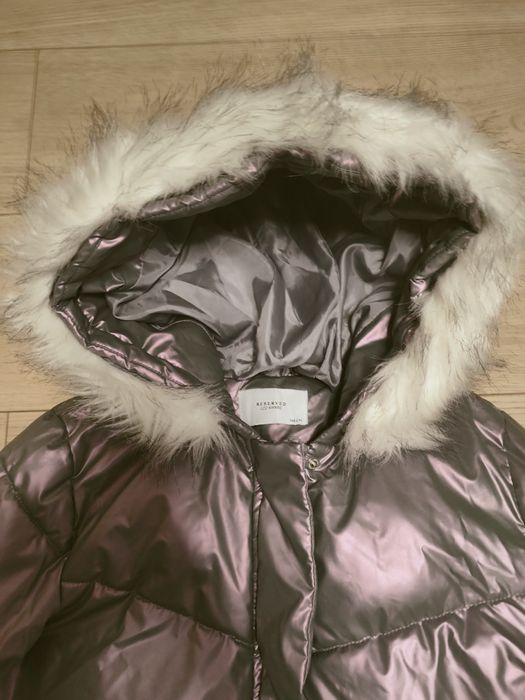 Zimowy płaszczyk dziewczęcy r. 146 Reserved idealny