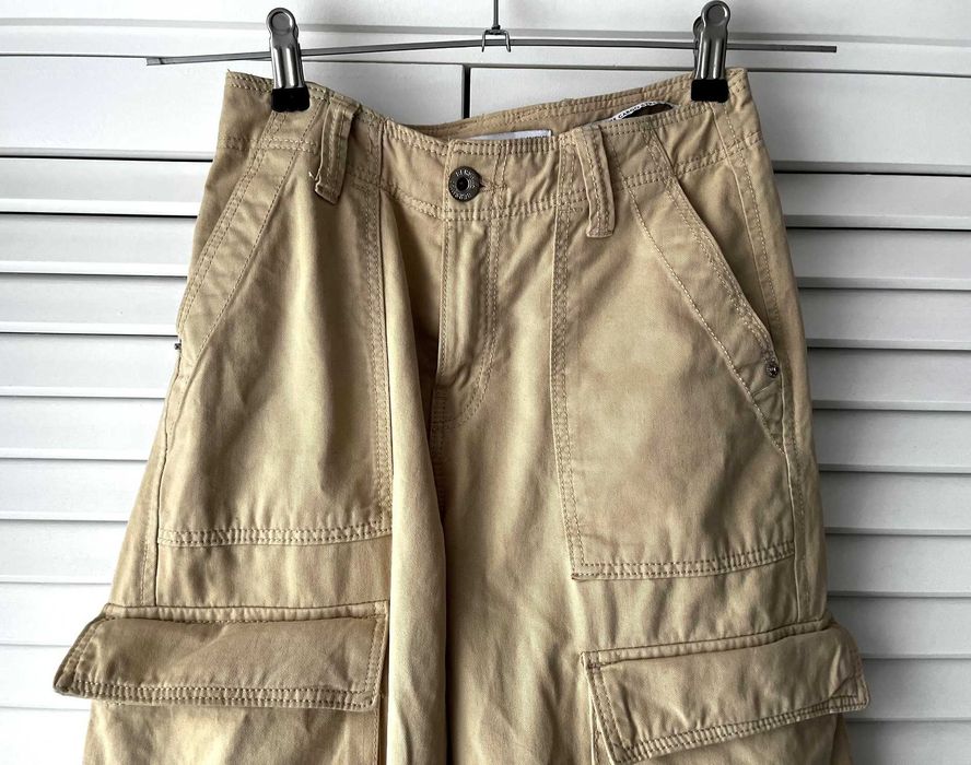 BERSHKA spodnie Cargo kieszenie bojówki 32/XXS  r 150-160cm
